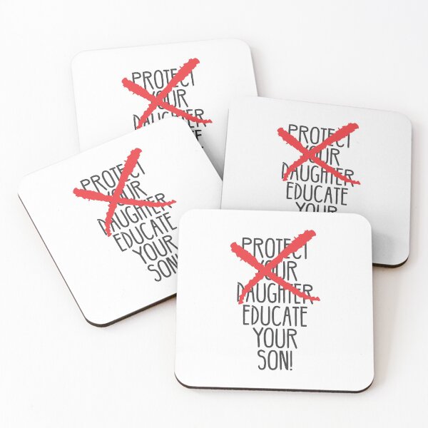 Item preview, Protect your daughter - NO - Educate your son! It's high time we understand that its not about taking away your daughter's liberties. It's about teaching him to know what's wrong! designed and sold by crazycollective.