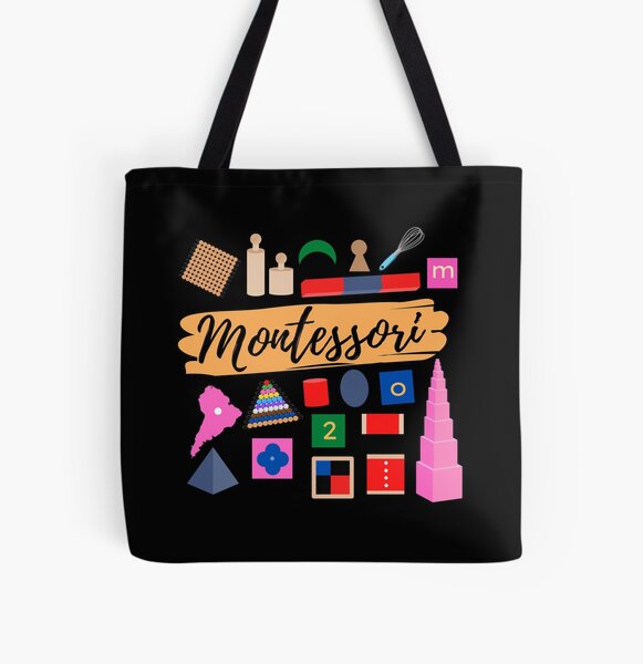 Montessori materials gift for Montessori teacher or Montessori mom All Over Print Tote Bag