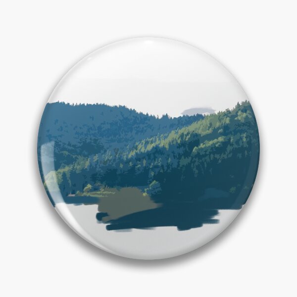 Item preview, Pine Forest Digital Artwork - Mountain Trees designed and sold by AlexEex.
