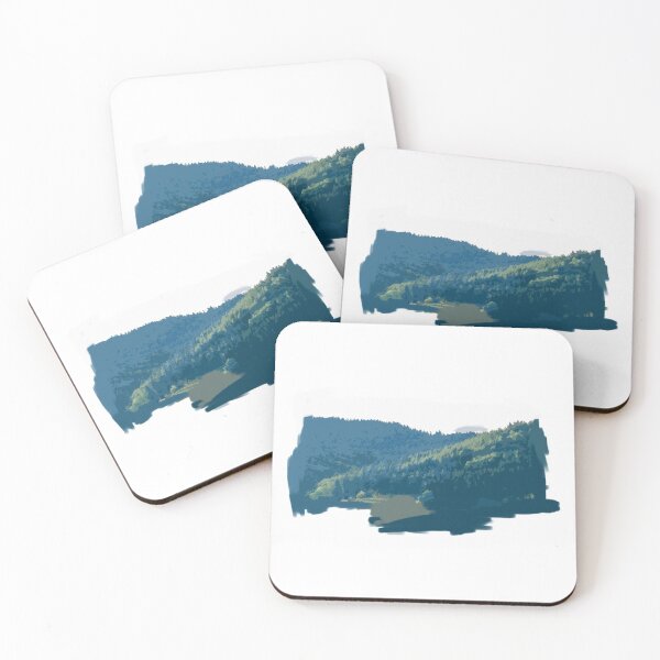 Item preview, Pine Forest Digital Artwork - Mountain Trees designed and sold by AlexEex.