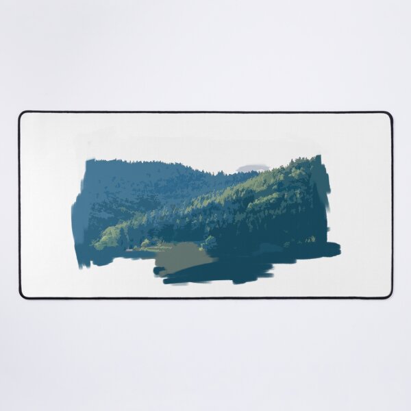Item preview, Pine Forest Digital Artwork - Mountain Trees designed and sold by AlexEex.