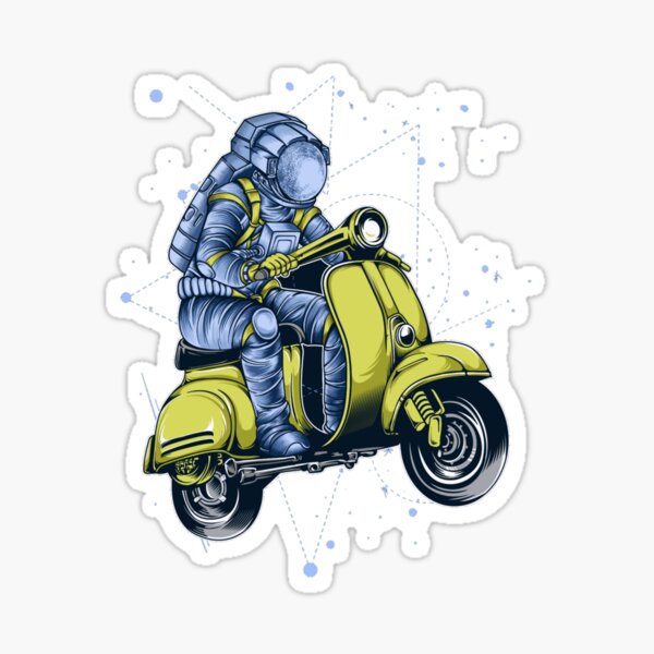 Evolution of Man Scooter Style Stunt Enfants Street Ride Autocollant Mural A104