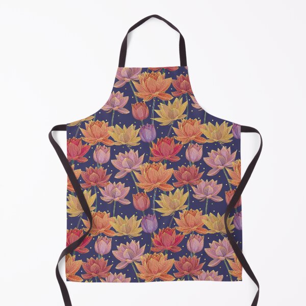 Item preview, Funky Lotus Pattern with Gold Leaf designed and sold by nouveaudecor.