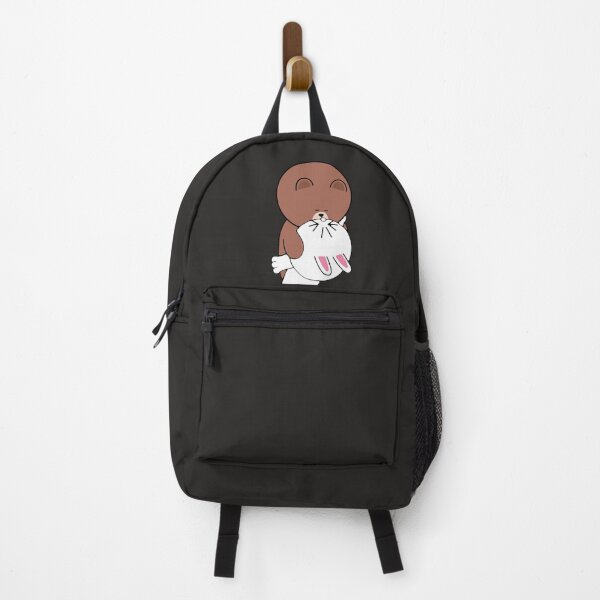 Item preview, Cute brown bear cony bunny rabbit the kiss Sticker designed and sold by AdrianHauber.