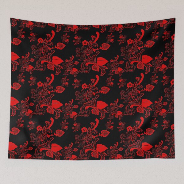 Item preview, Red Floral Pattern designed and sold by LRGraphics.