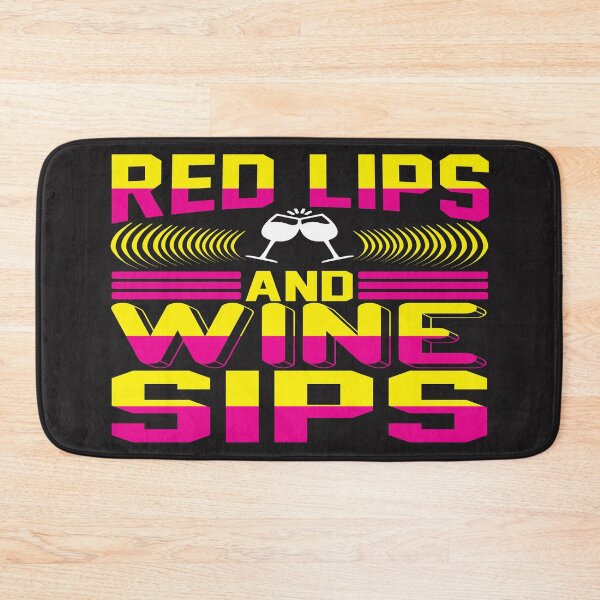 Item preview, Red lips and wine sips designed and sold by Nathan256.