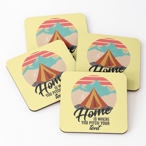 Item preview, Home is where you pitch your tent-summer.  designed and sold by DesignedBySnip.