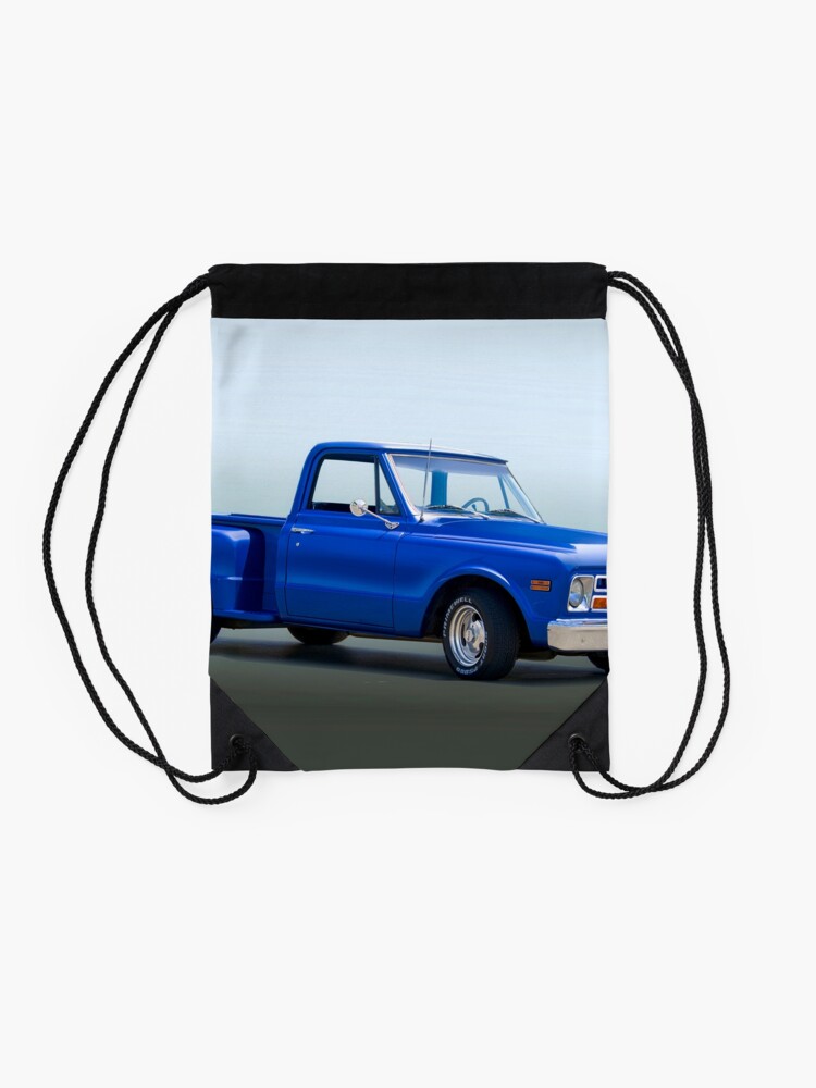 1968 Chevrolet C10 Stepside Pickup Truck Drawstring Bag By Davekoontz Redbubble