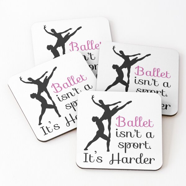 Artikelvorschau, Ballett ist kein Sport, es ist schwieriger - süßes, mädchenhaftes Balletttänzer-Design, Geschenkidee für Ballerina entworfen und verkauft von Prince - Bestseller ★★★★★.