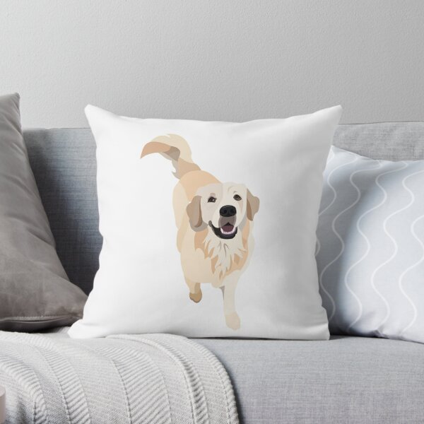 18x18 Golden Retriever gifts co Cute Golden Retriever Dog Lover Gift Women Girl Throw Pillow Multicolor 