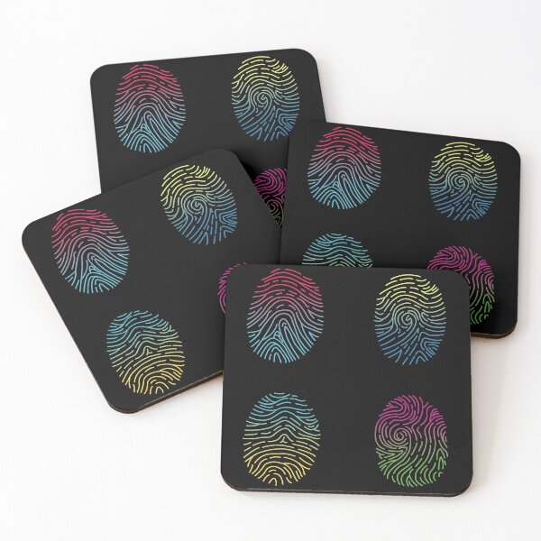 Item preview, neon fingerprints fingerprint forensic science designed and sold by indiVisibl.