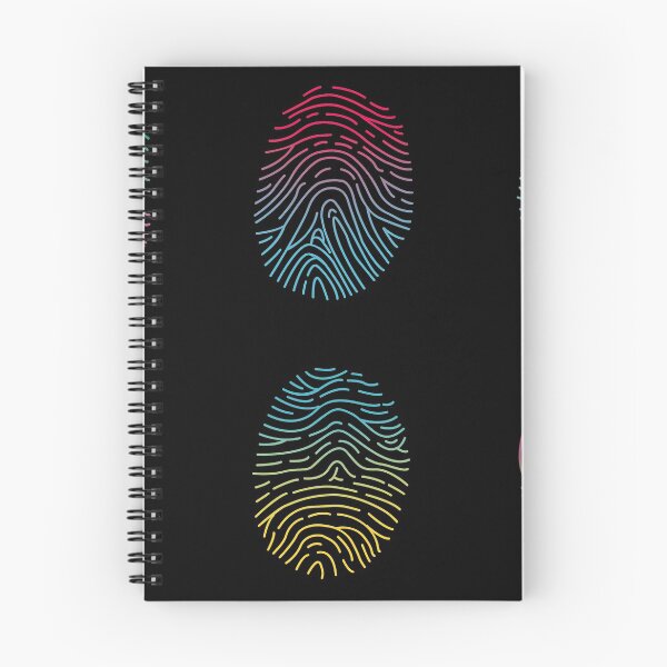 Item preview, neon fingerprints fingerprint forensic science designed and sold by indiVisibl.