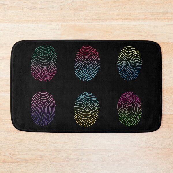 Item preview, neon fingerprints fingerprint forensic science designed and sold by indiVisibl.