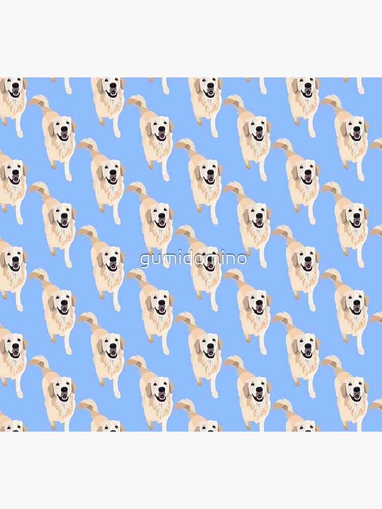 Thumbnail 5 of 5, Socks, Golden Retriever Doggo - LIGHT BLUE designed and sold by gumidomino.