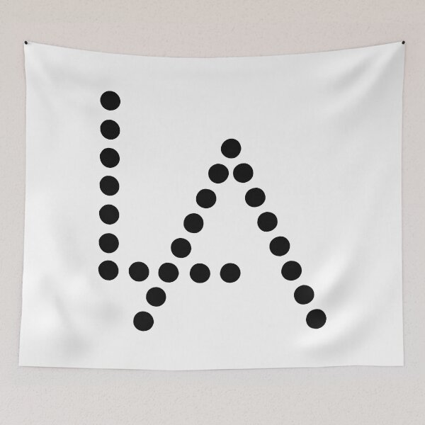 Item preview, LA Los Angeles Dotted Graphic Souvenir Gift designed and sold by HauteLeopard.