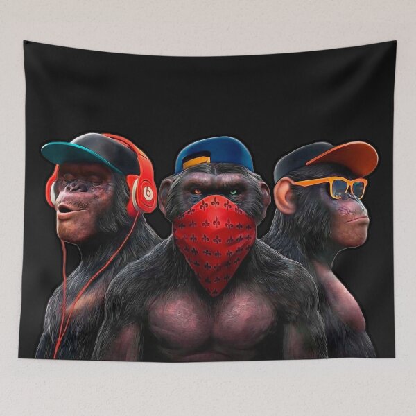 Item preview, hip hop monkeys designed and sold by Aleksey Alekseev.