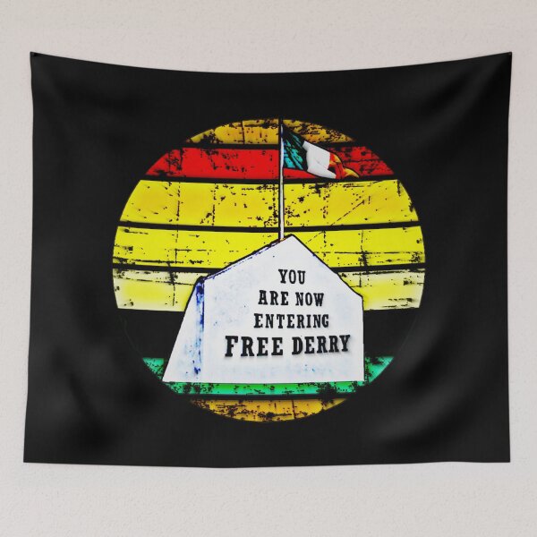 Item preview, Free Derry Corner Mural Vintage Sunset Design designed and sold by RaglanRose.