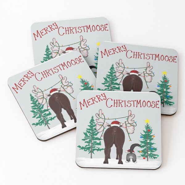 Item preview, Butthole Kitty - Merry Christmoose designed and sold by buttholekitty.