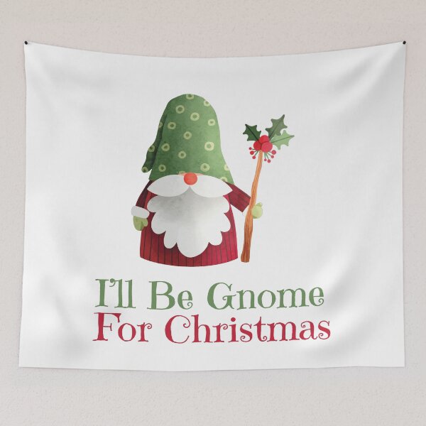 Item preview, I'll be Gnome For Christmas - Christmas Gnomes, Christmas Santa Gnome  designed and sold by Gabriel Ghali.