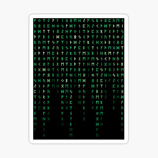Rune Matrix Sticker
