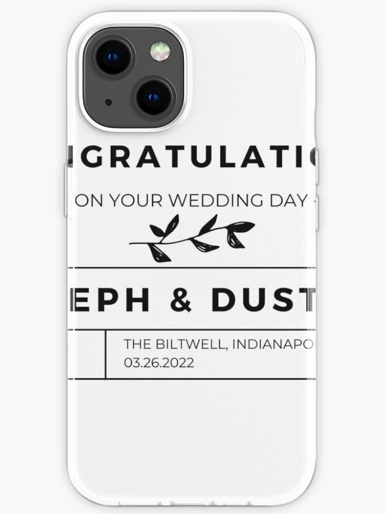 personalized wedding candle label | iPhone Case