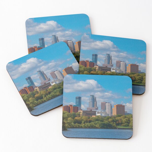 Item preview, Downtown Minneapolis from the Mississippi river - designed and sold by FelCastro.