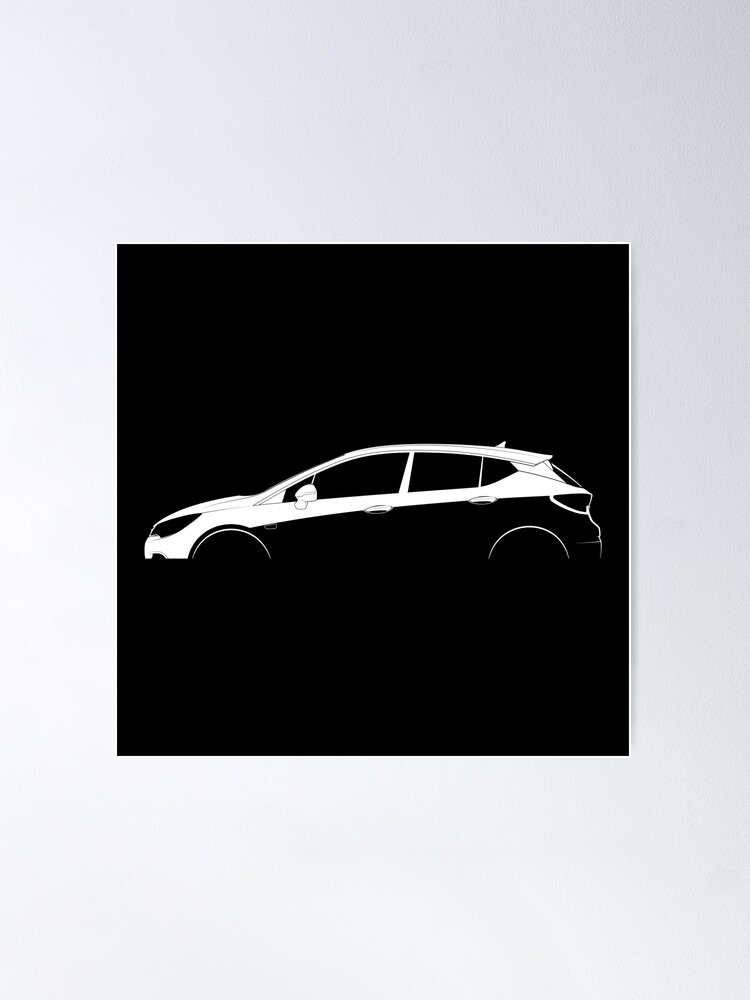 Vauxhall Astra (K) Silhouette | Poster