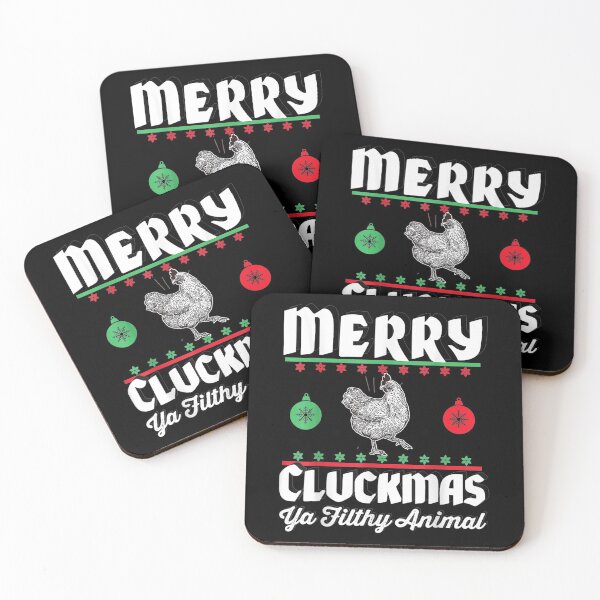 Item preview, Merry Cluckmas Funny Chicken Christmas Retro Vintage designed and sold by kopleadias.