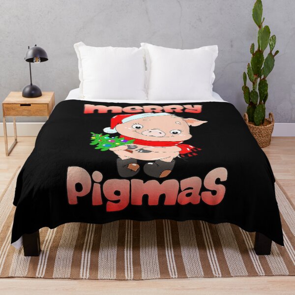 Artikelvorschau, Merry Pigmas Christmas Santa Hat Pig Farm Christmas Pyjama entworfen und verkauft von kopleadias.
