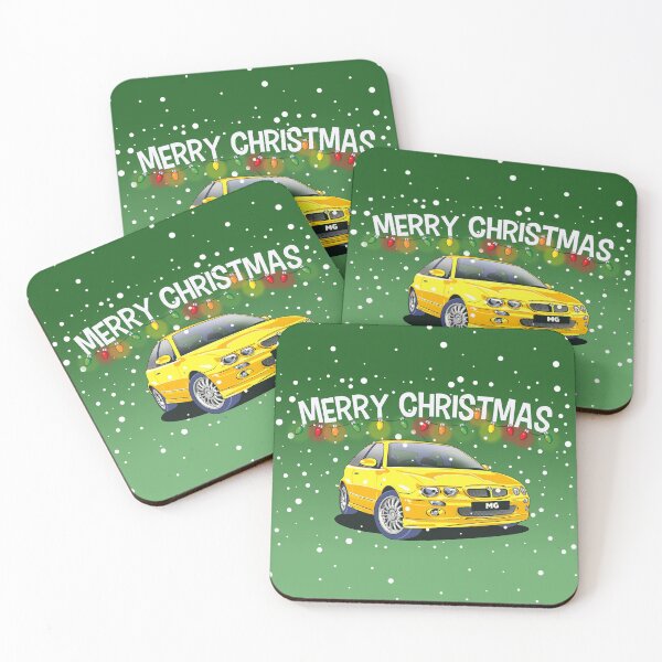 Item preview, Yellow MG ZR Car Christmas Greeting Card designed and sold by Webazoot Industries - Car Art.