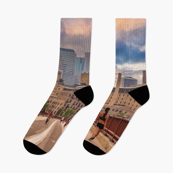 Item preview, A walk in the city at sunset - designed and sold by FelCastro.