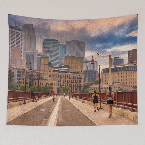 Item preview, A walk in the city at sunset - designed and sold by FelCastro.