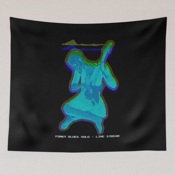 Item preview, Funky blues solo, live stream - funny pop art designed and sold by Xdelacra.