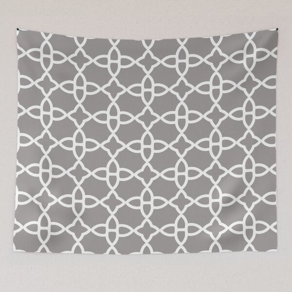 Item preview, Gray and White Minimal Line Art Pattern 4 Pairs Dulux 2022 Popular Colour Birch Root - Color Trends designed and sold by ColorOfTheYears.