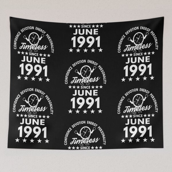 Item preview, June Birthday Timeless Person -1991 - White Text designed and sold by MoonsmileProd.