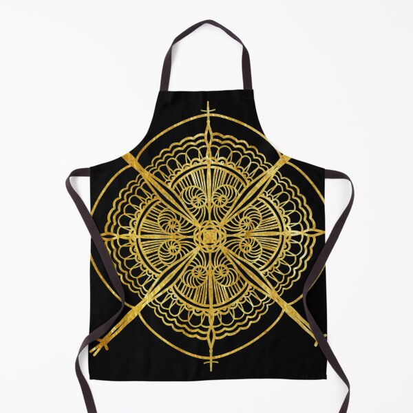 Item preview, gold pattern flower inspired magic book designed and sold by tenkenryujin.