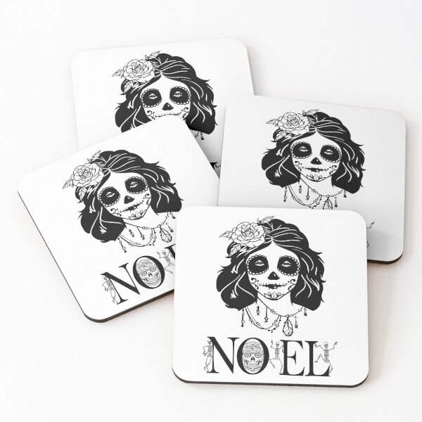 Item preview, Sugar Skull Lovely Shares Christmas NOEL Greeting designed and sold by BadaBlingLtd21.