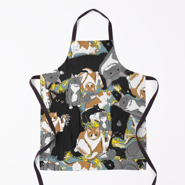 Item preview, Bad Cats and Cat Nip Bananas Repeating Print designed and sold by ClothesHorseCC.