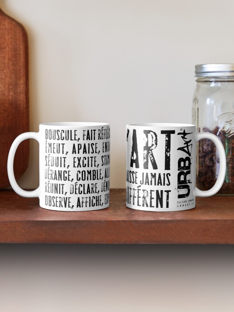Aperçu 2 sur 6. Mug à café avec l'œuvre UrbArt® - Art visuel-01 créée et vendue par UrbArt.