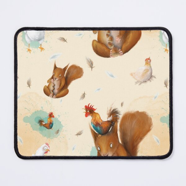 Item preview, Squirrels and hens designed and sold by Stella Maris Mongodi.