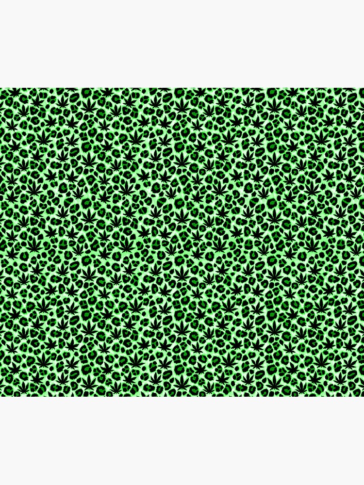 Thumbnail 6 of 6, Throw Blanket, Green Leopard designed and sold by Skyvora.