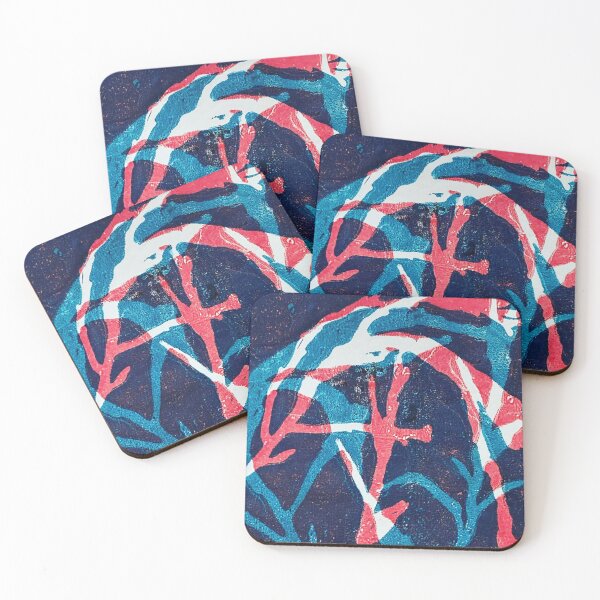 Item preview, Blue & Red Seaweed designed and sold by Hollys-Prints.