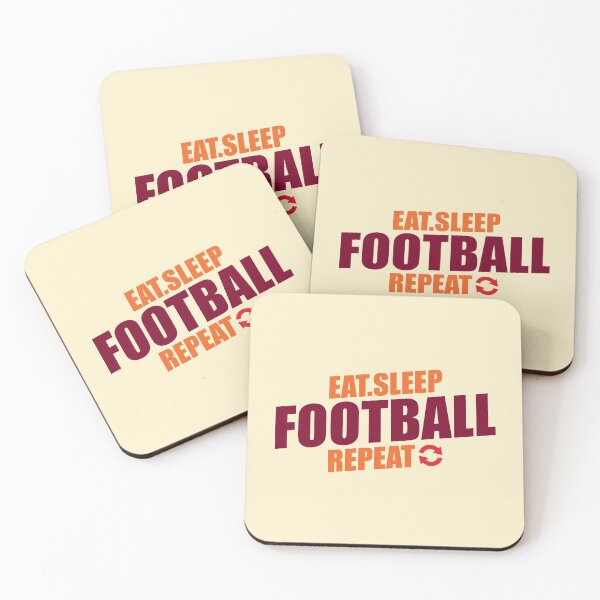 Item preview, Eat Sleep Football Repeat - Football Player Gift designed and sold by motivationaltee.