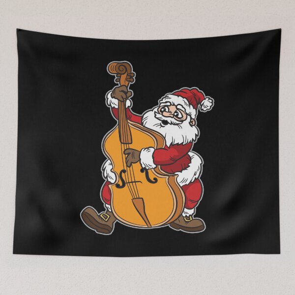 Item preview, Santa playing the Double Bass Player Musician designed and sold by Moonpie90.