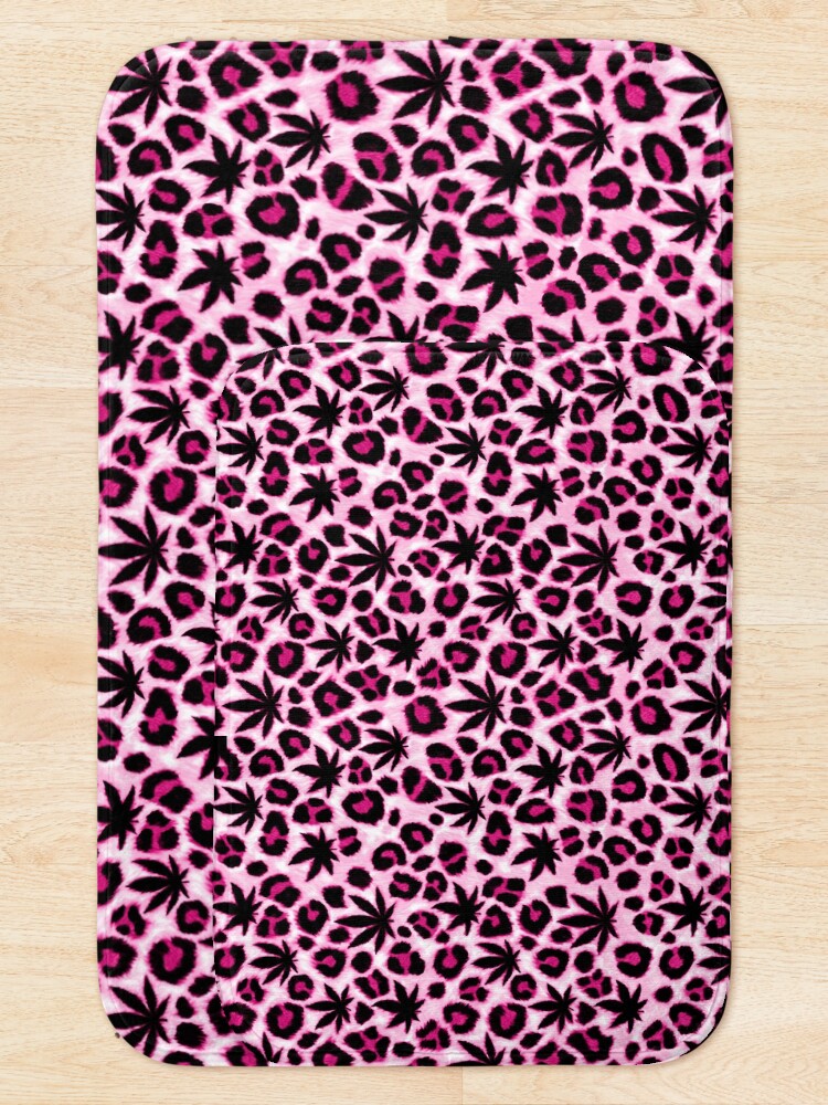 Alternate view of Pink Leopard Bath Mat