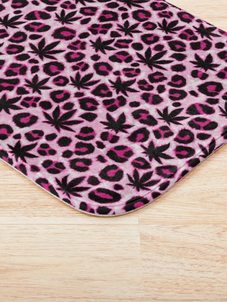 Alternate view of Pink Leopard Bath Mat