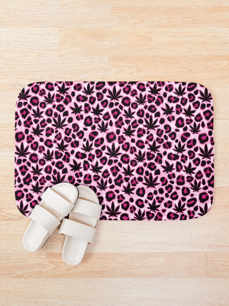 Alternate view of Pink Leopard Bath Mat