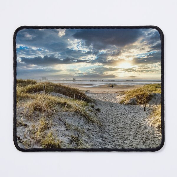 Sonnenuntergang am Strand Mauspad