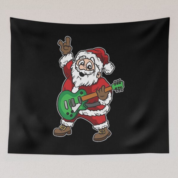 Artikelvorschau, Santa Claus playing Electric Guitar Player entworfen und verkauft von Moonpie90.