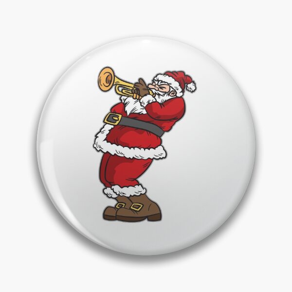 Item preview, Santa playing Trumpet designed and sold by Moonpie90.